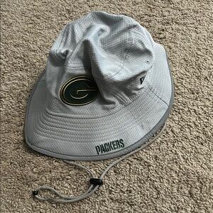 Green Bay Packers Gray Bucket Hat